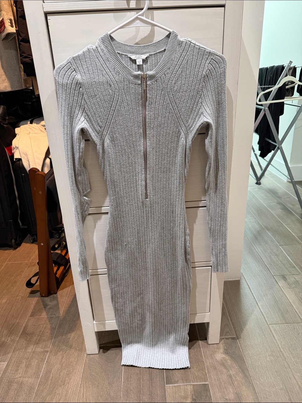 Guess Midi Bodycon Sweater Dress